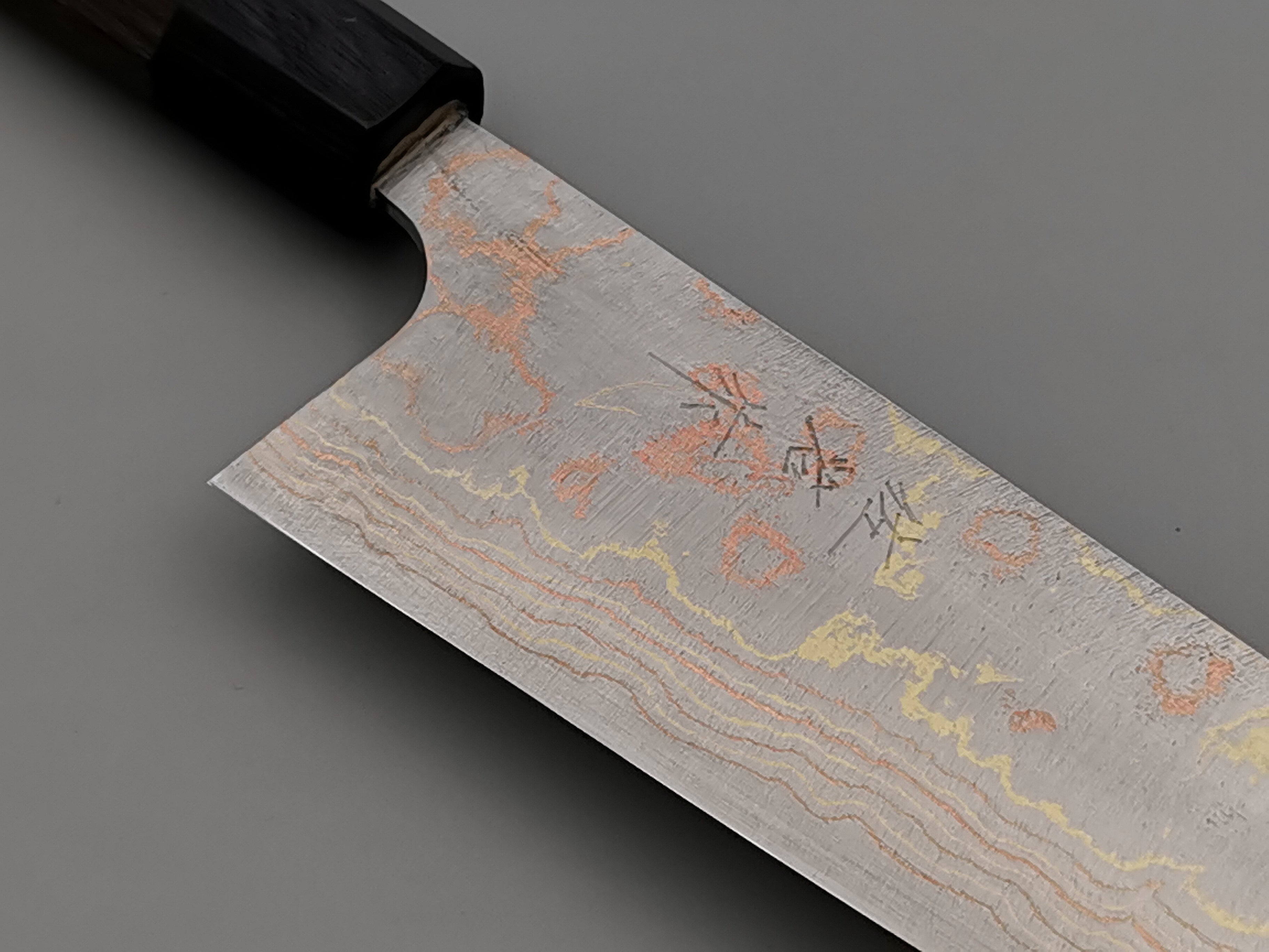 Takeshi Saji Rainbow Damascus Santoku