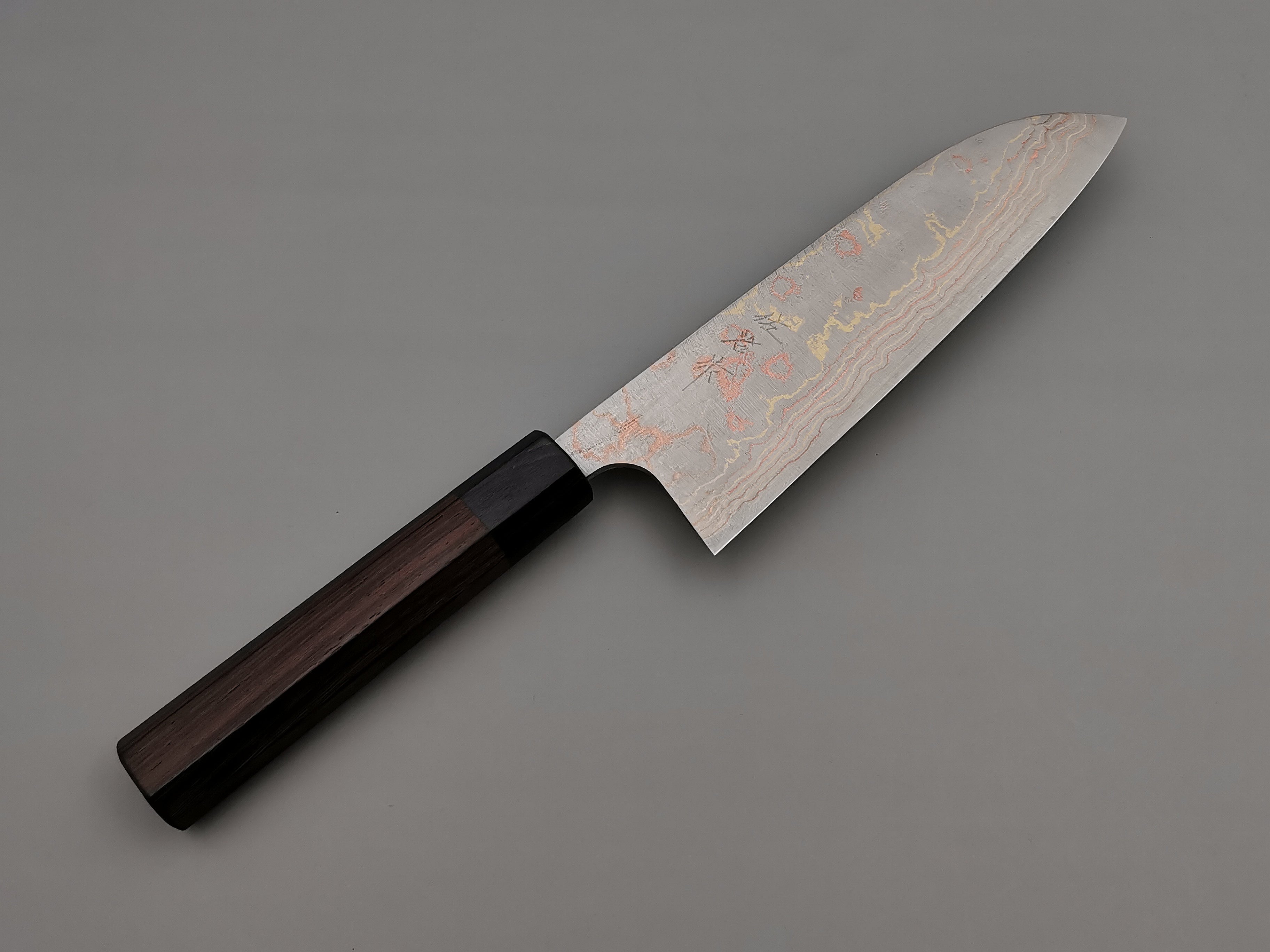 Takeshi Saji Rainbow Damascus Santoku