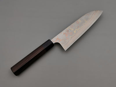 Takeshi Saji Rainbow Damascus Santoku