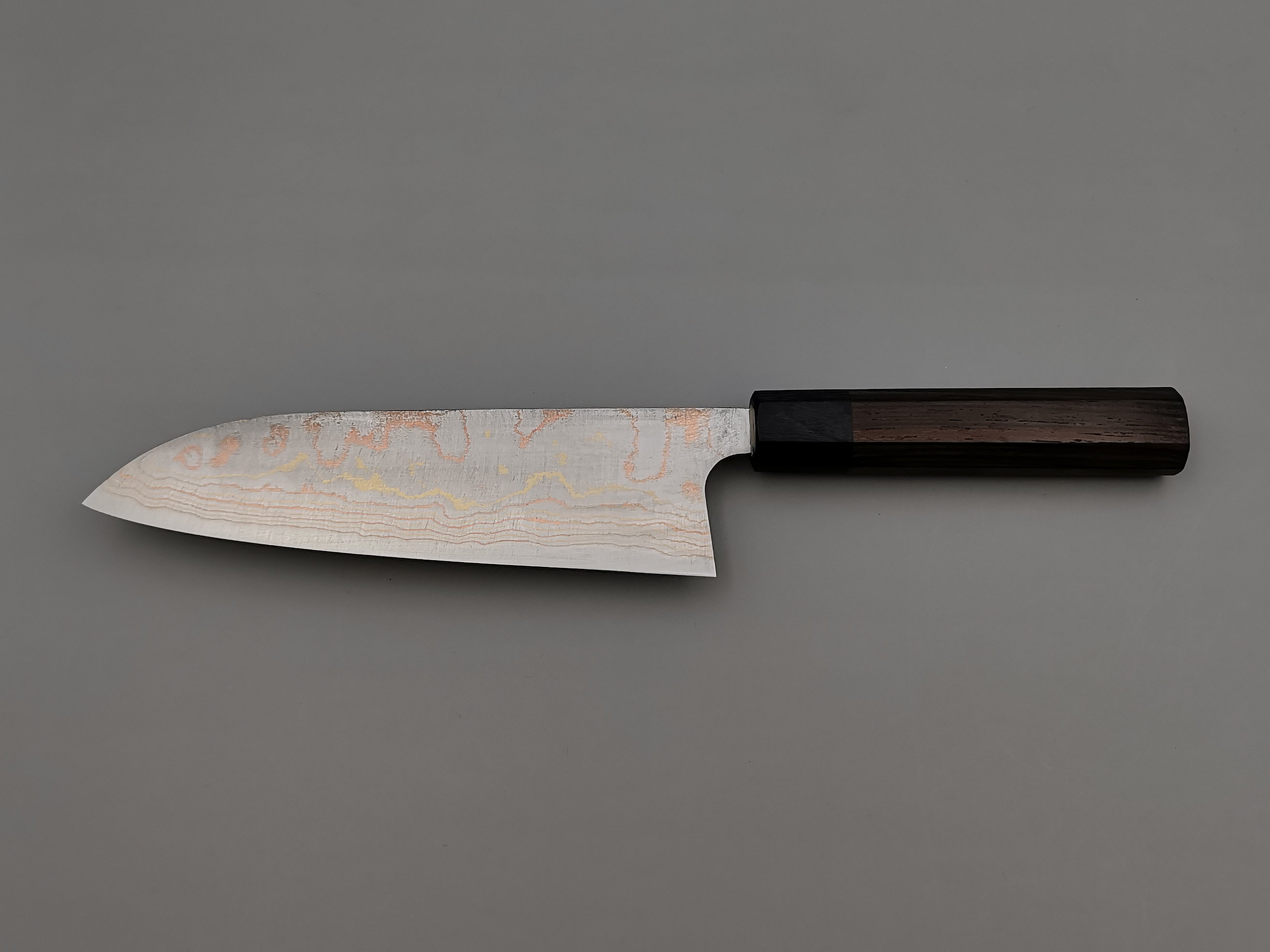 Takeshi Saji Rainbow Damascus Santoku