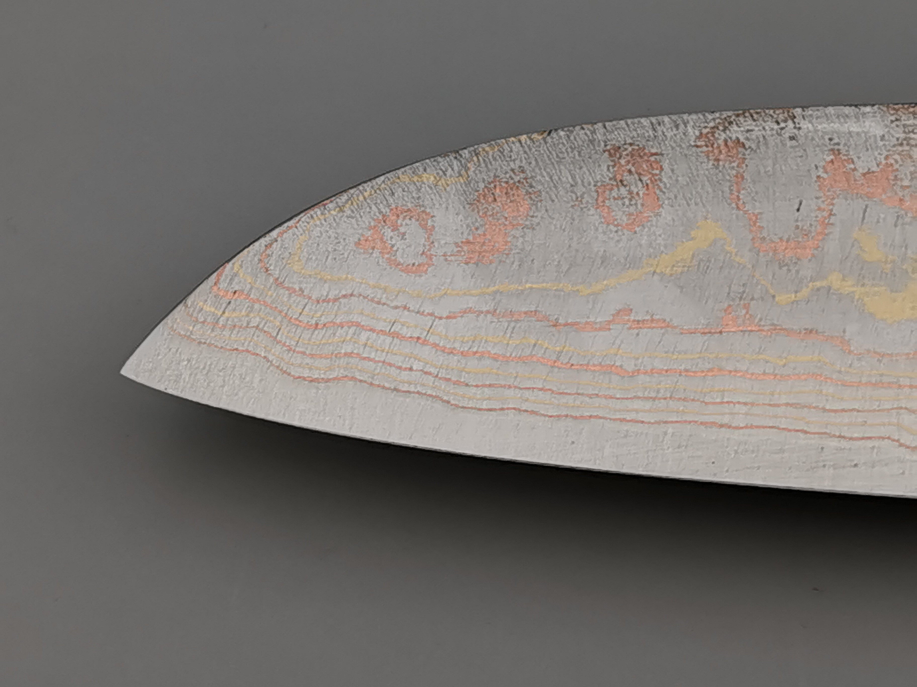 Takeshi Saji Rainbow Damascus Santoku