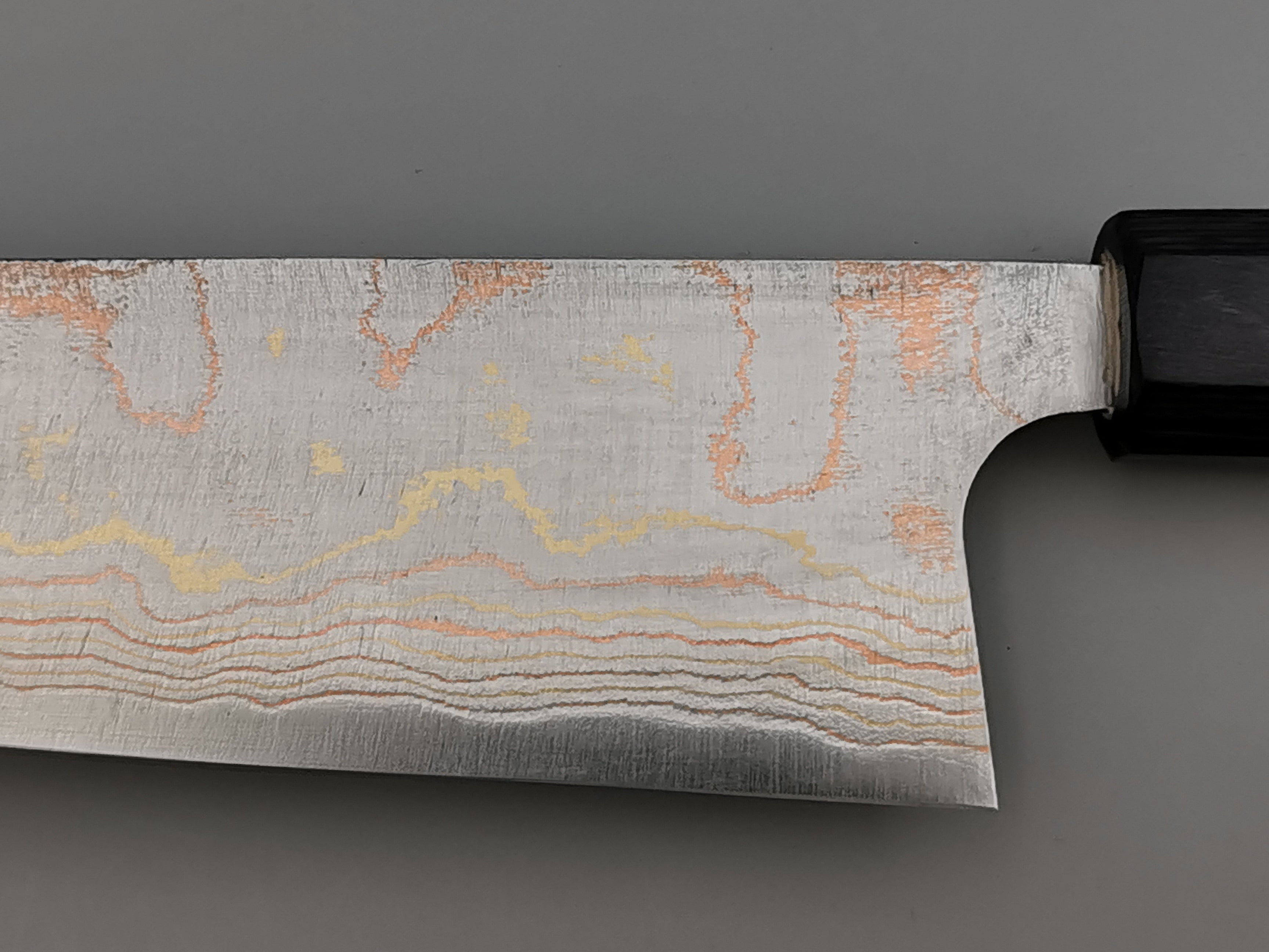 Takeshi Saji Rainbow Damascus Santoku