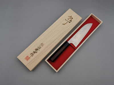 Takeshi Saji Rainbow Damascus Santoku