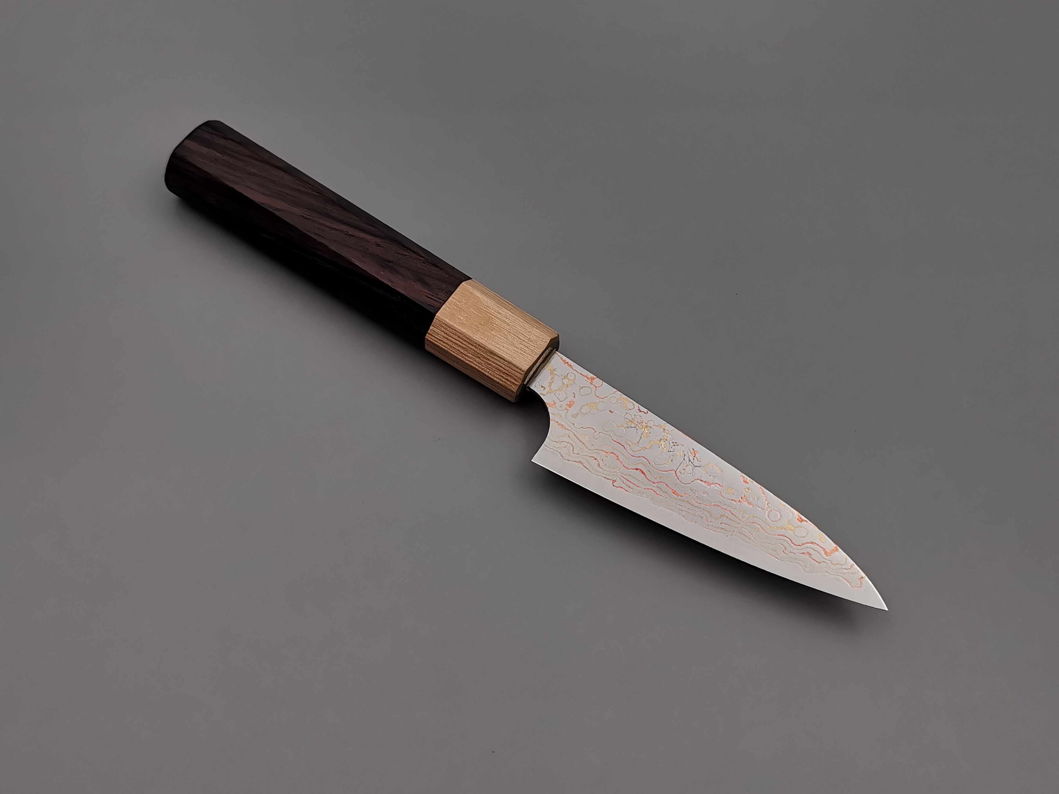 Takeshi Saji VG10 Rainbow Damascus Petty 90mm