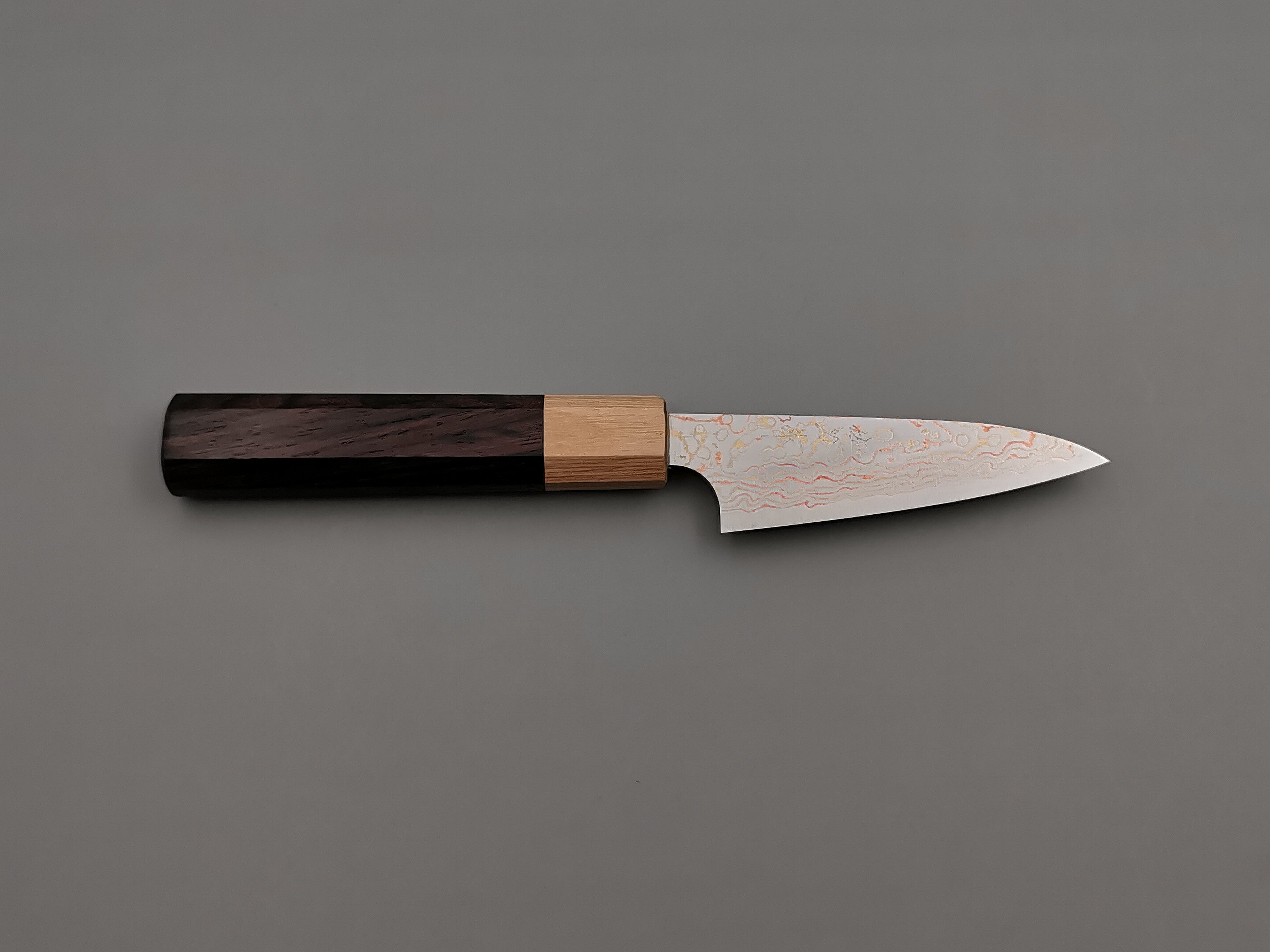 Takeshi Saji VG10 Rainbow Damascus Petty 90mm