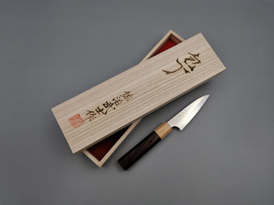 Takeshi Saji VG10 Rainbow Damascus Petty 90mm