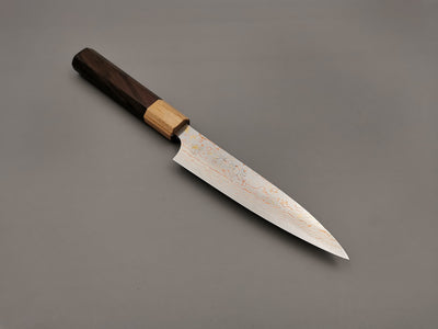 Takeshi Saji VG10 Rainbow Damascus Petty 130mm