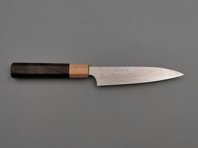 Takeshi Saji VG10 Rainbow Damascus Petty 130mm