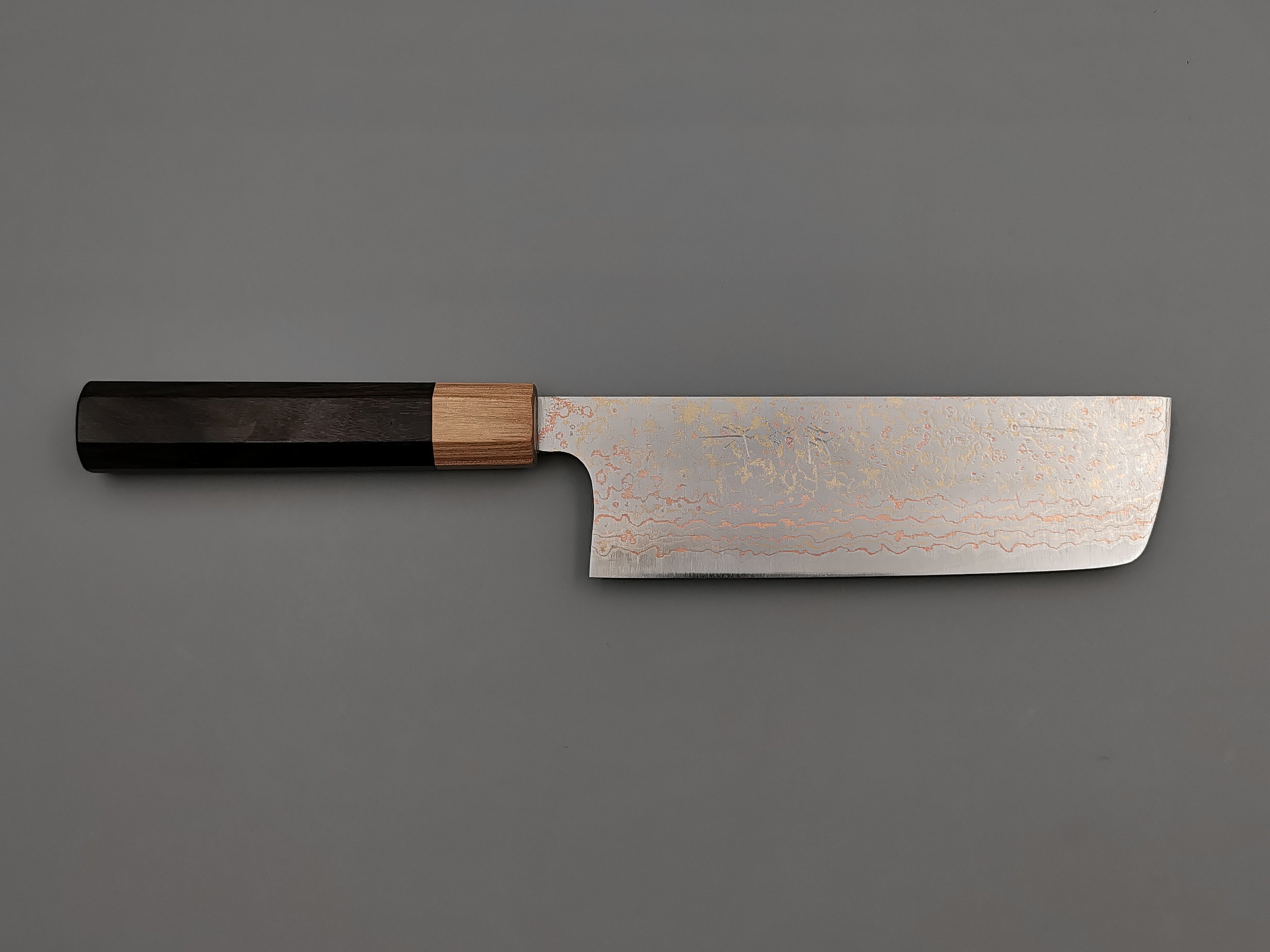 Takeshi Saji VG10 Rainbow Damascus Nakiri