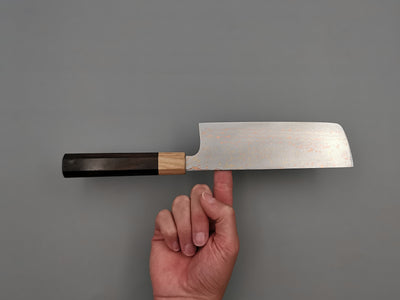 Takeshi Saji VG10 Rainbow Damascus Nakiri