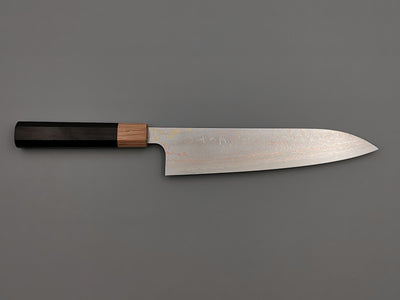 Takeshi Saji VG10 Rainbow Damascus Gyuto 210mm