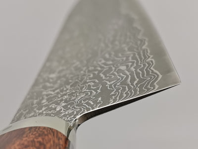 Shigeki Tanaka R2 Damascus Gyuto 240mm with Stabilised Maplewood Handle