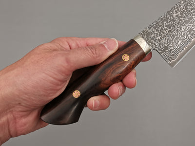 Shigeki Tanaka R2 Damascus Gyuto 240mm with Stabilised Maplewood Handle