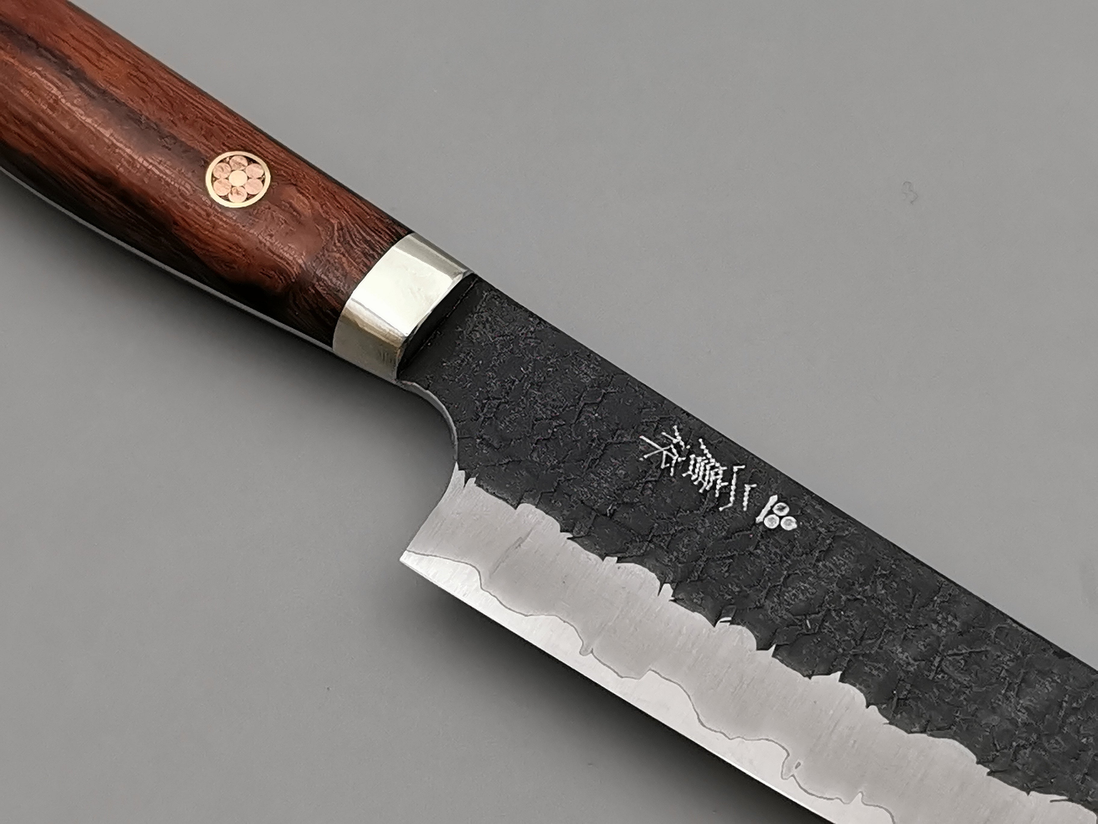 Nigara Hamono SG2 Kurouchi Tsuchime Kiritsuke Petty 150mm with ironwood handle