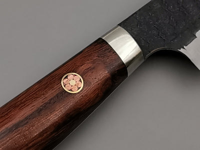 Nigara Hamono SG2 Kurouchi Tsuchime Kiritsuke Petty 150mm with ironwood handle