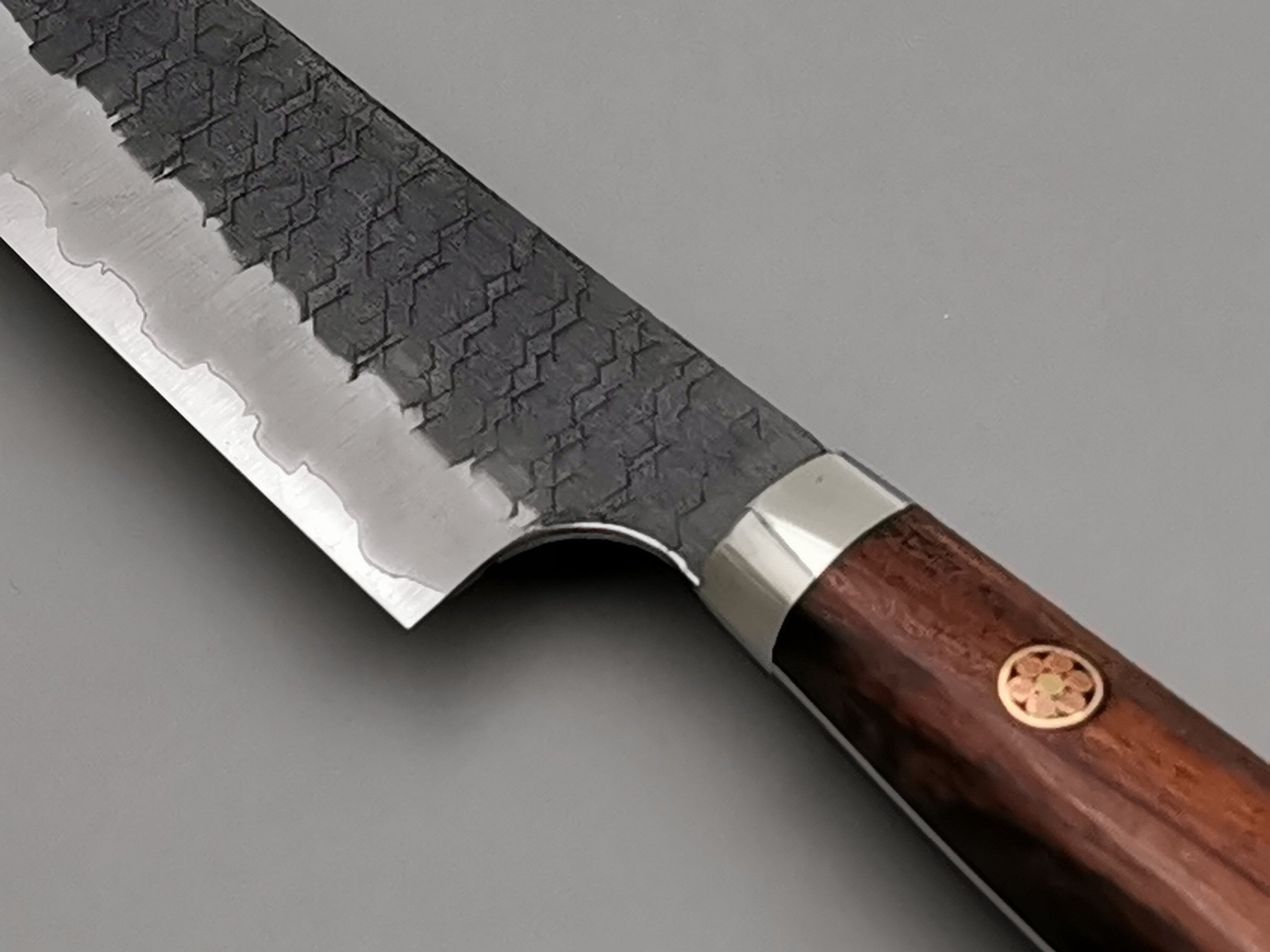 Nigara Hamono SG2 Kurouchi Tsuchime Kiritsuke Petty 150mm with ironwood handle