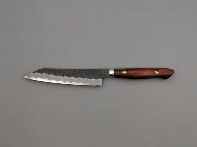 Nigara Hamono SG2 Kurouchi Tsuchime Kiritsuke Petty 150mm with ironwood handle