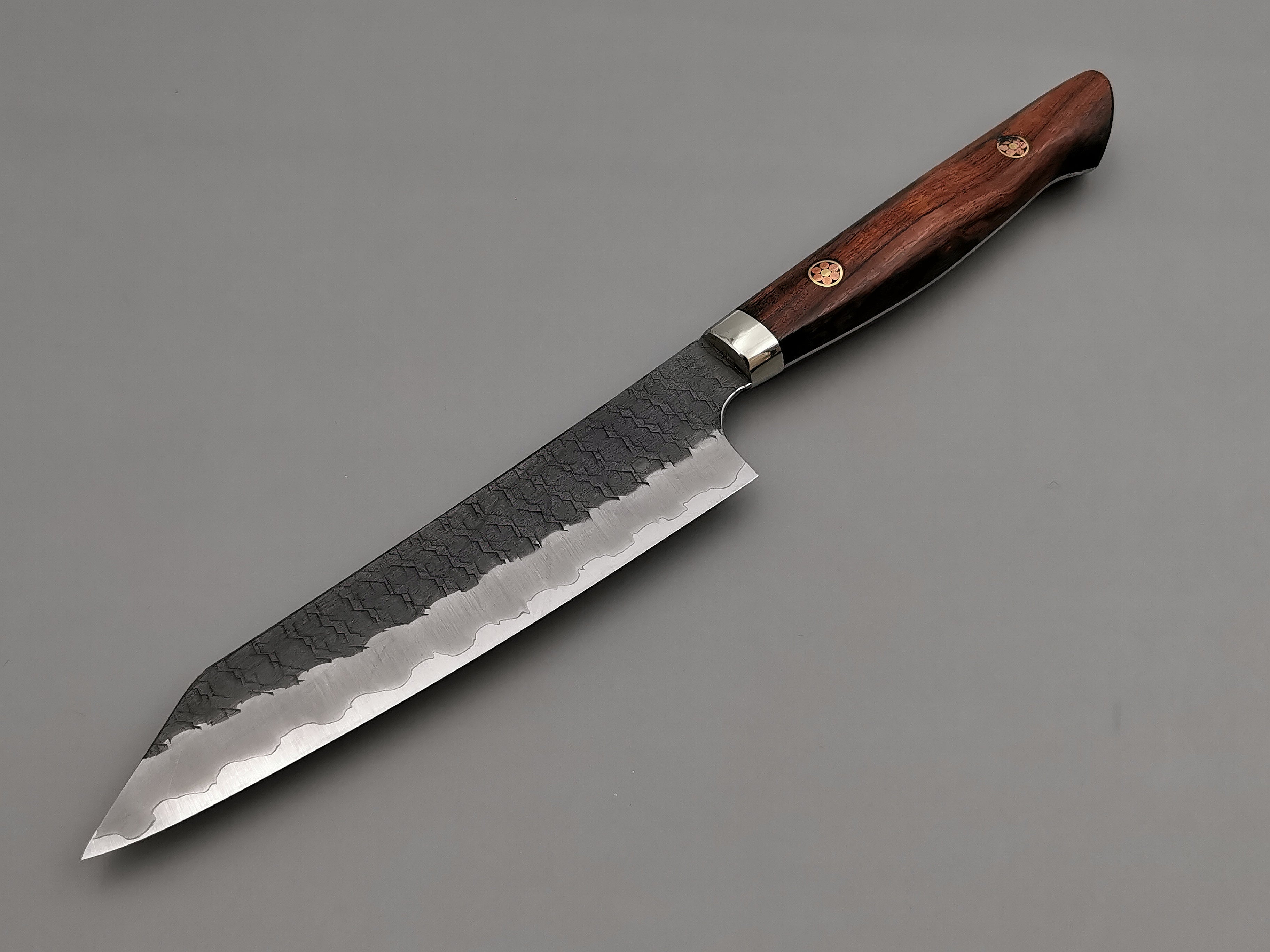 Nigara Hamono SG2 Kurouchi Tsuchime Kiritsuke Petty 150mm with ironwood handle