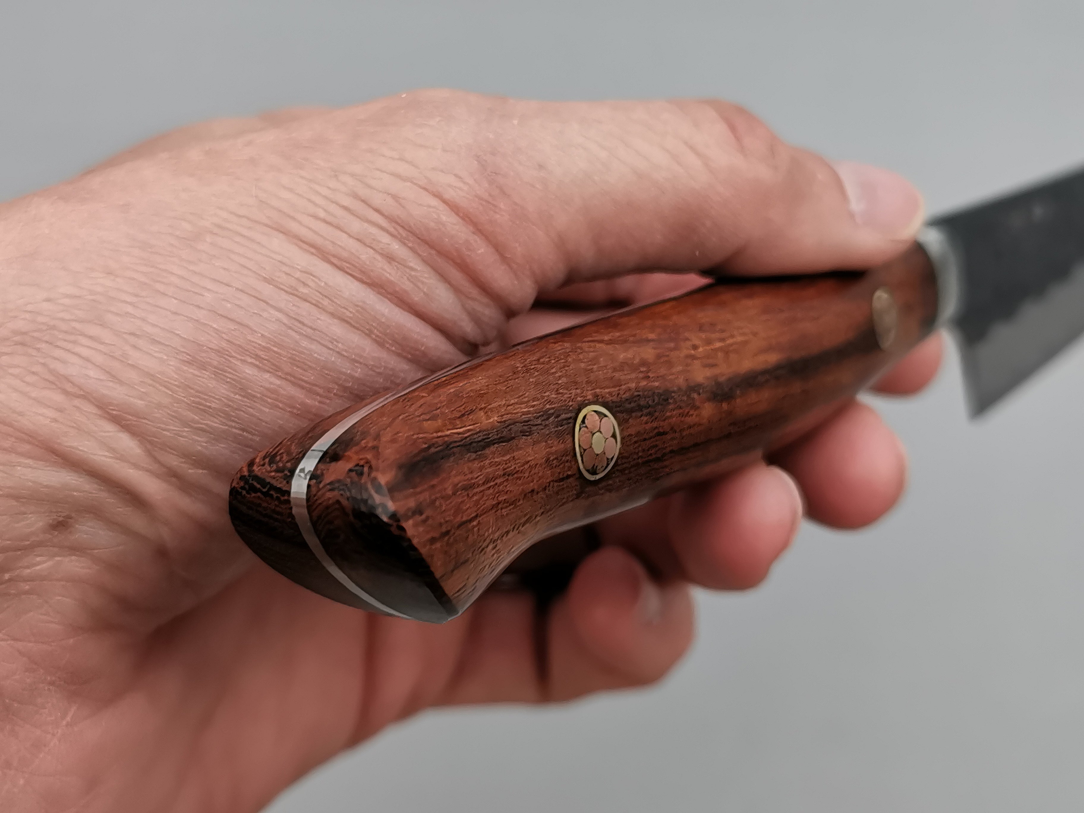 Nigara Hamono SG2 Kurouchi Tsuchime Kiritsuke Petty 150mm with ironwood handle