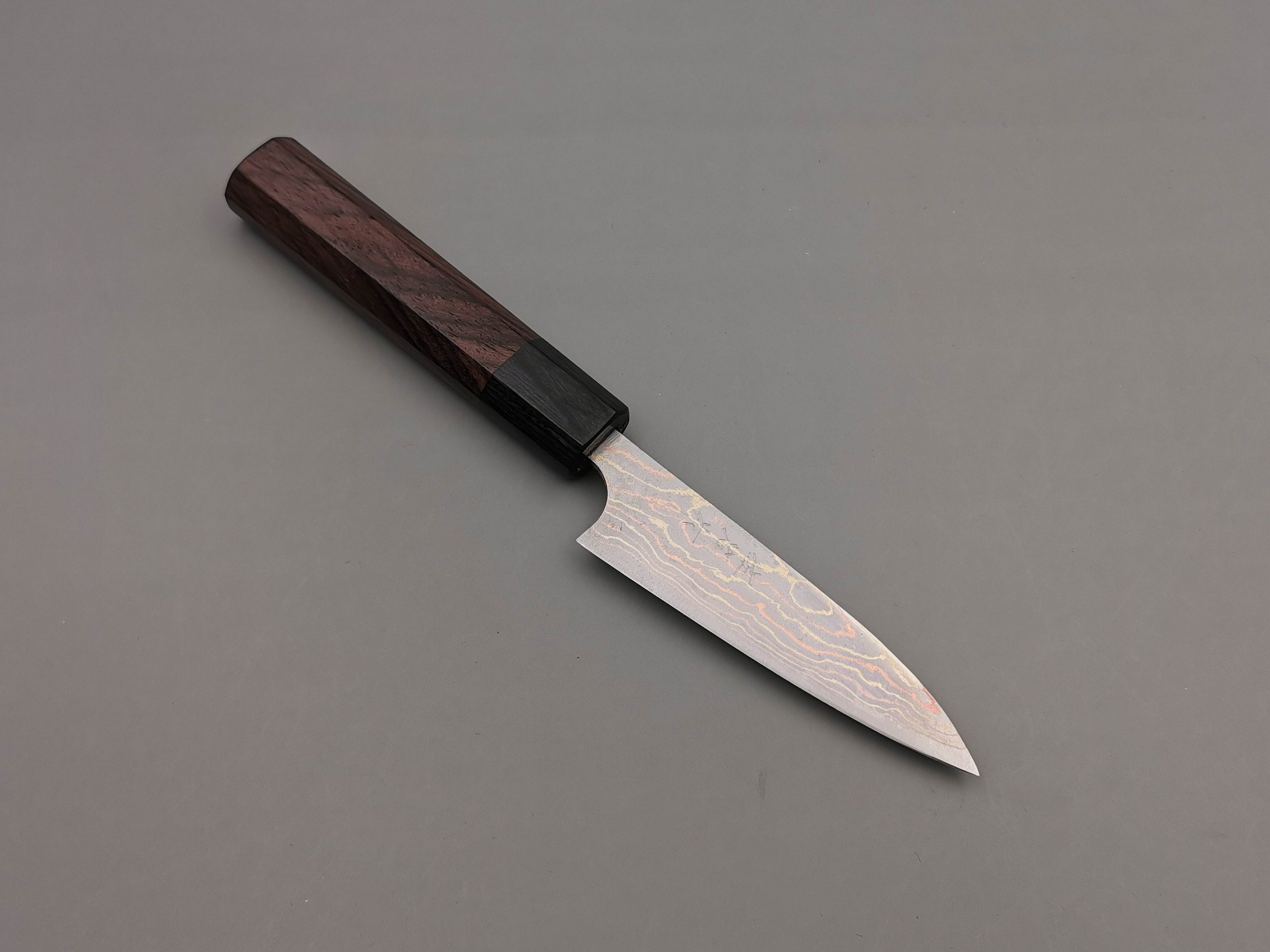 Takeshi Saji Rainbow Damascus Petty 90mm