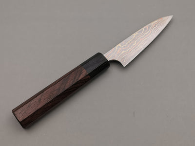 Takeshi Saji Rainbow Damascus Petty 90mm
