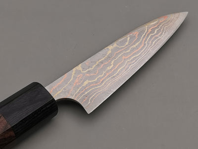Takeshi Saji Rainbow Damascus Petty 90mm