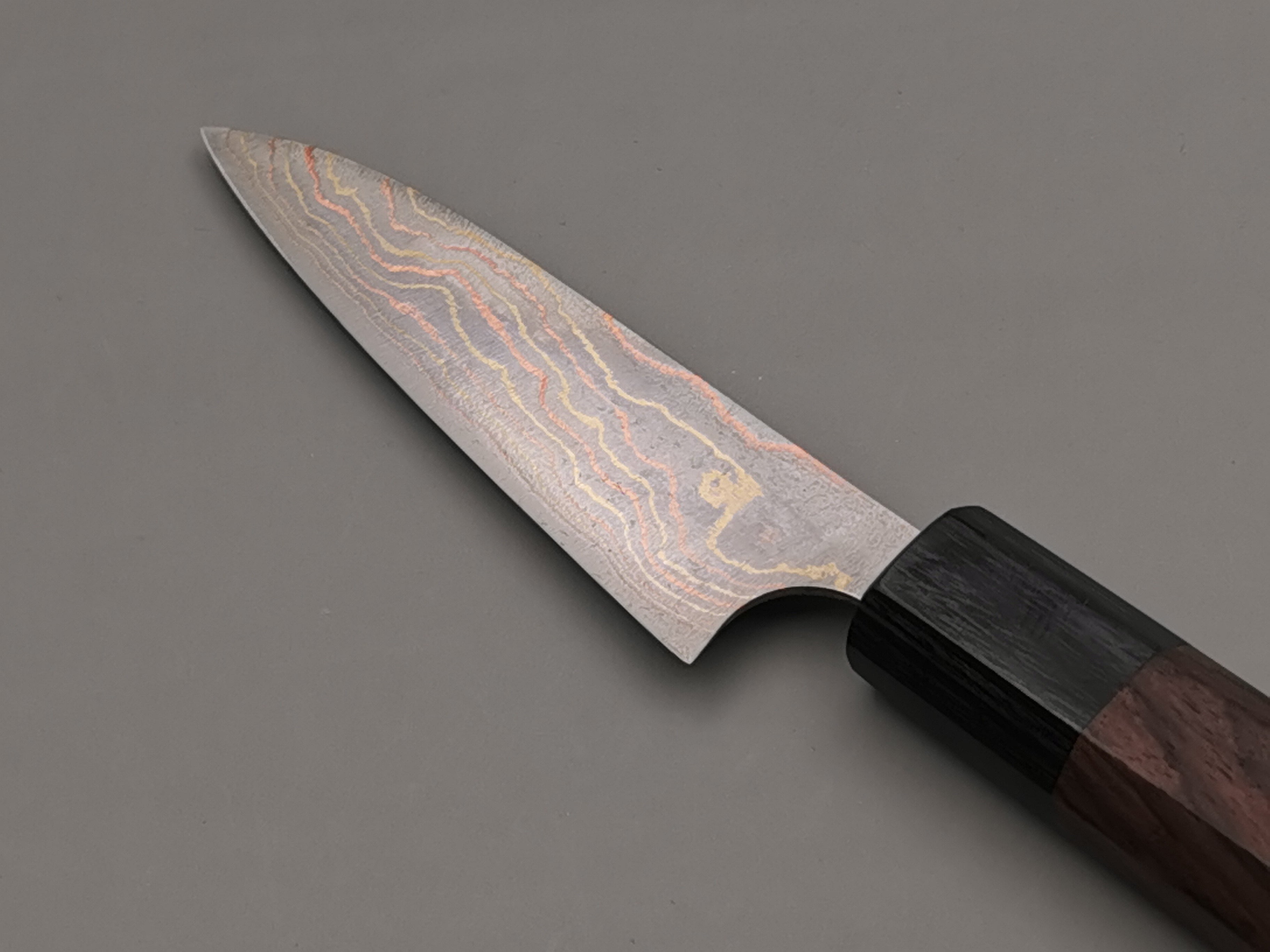 Takeshi Saji Rainbow Damascus Petty 90mm