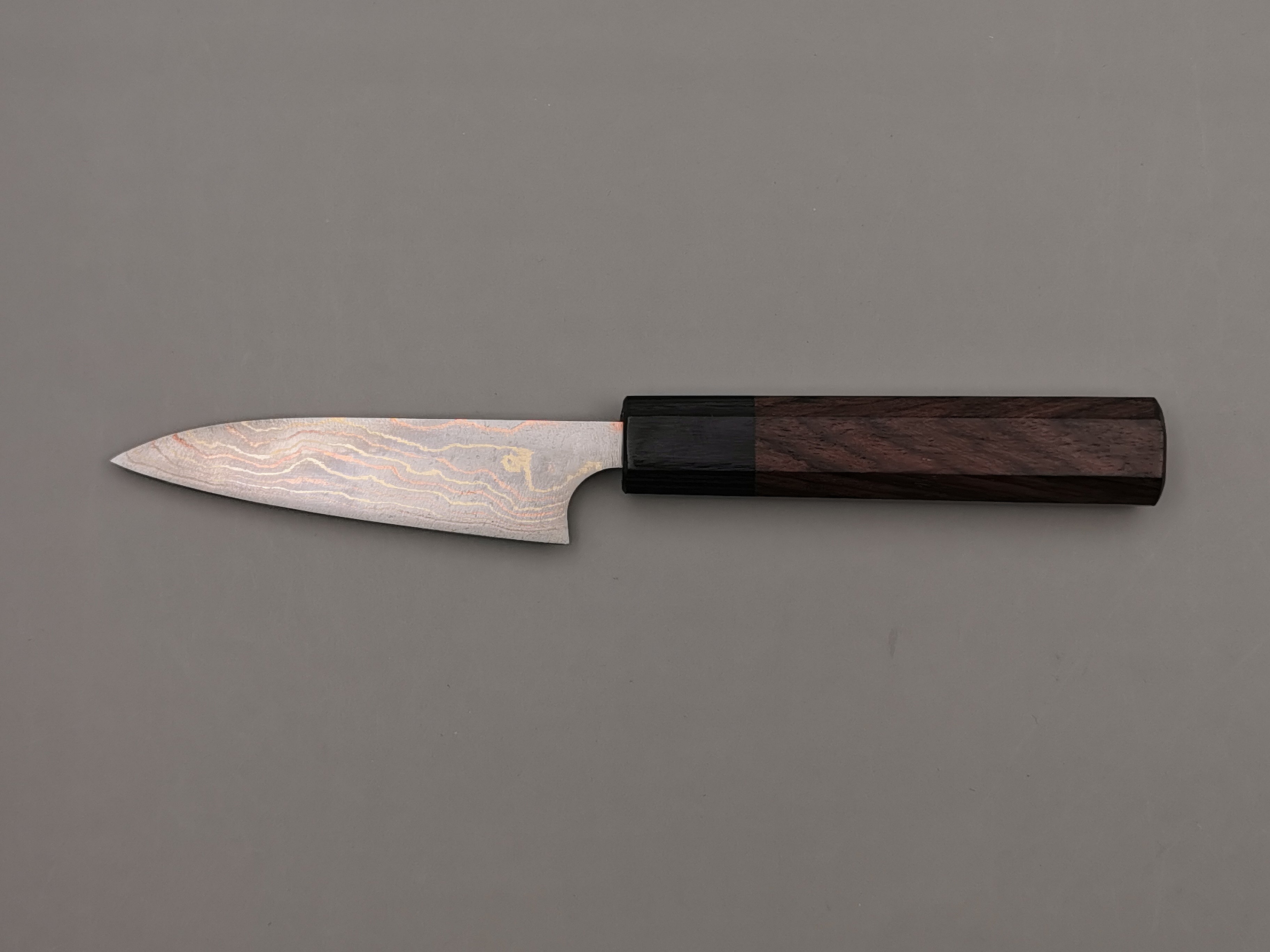 Takeshi Saji Rainbow Damascus Petty 90mm