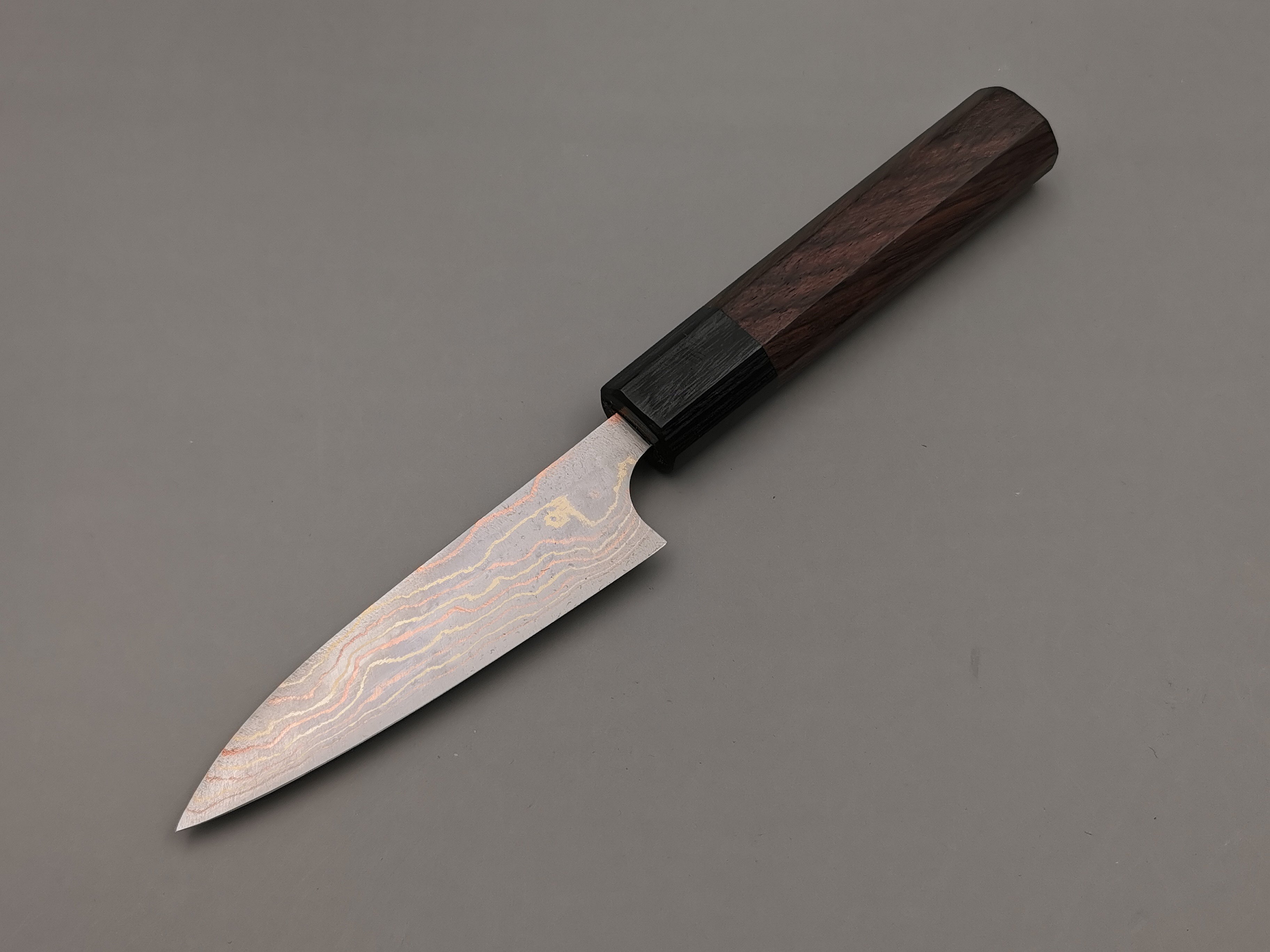 Takeshi Saji Rainbow Damascus Petty 90mm