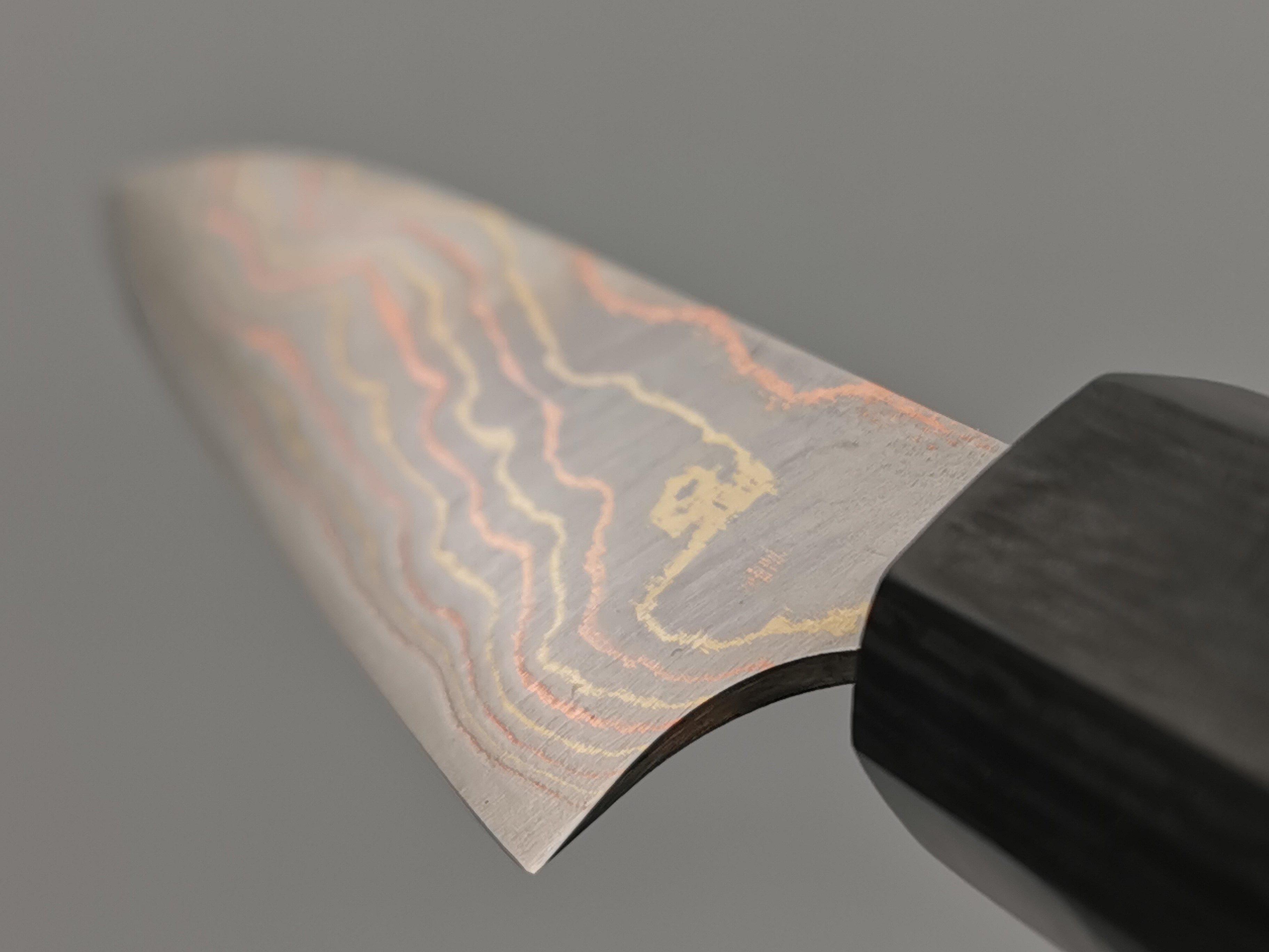 Takeshi Saji Rainbow Damascus Petty 90mm