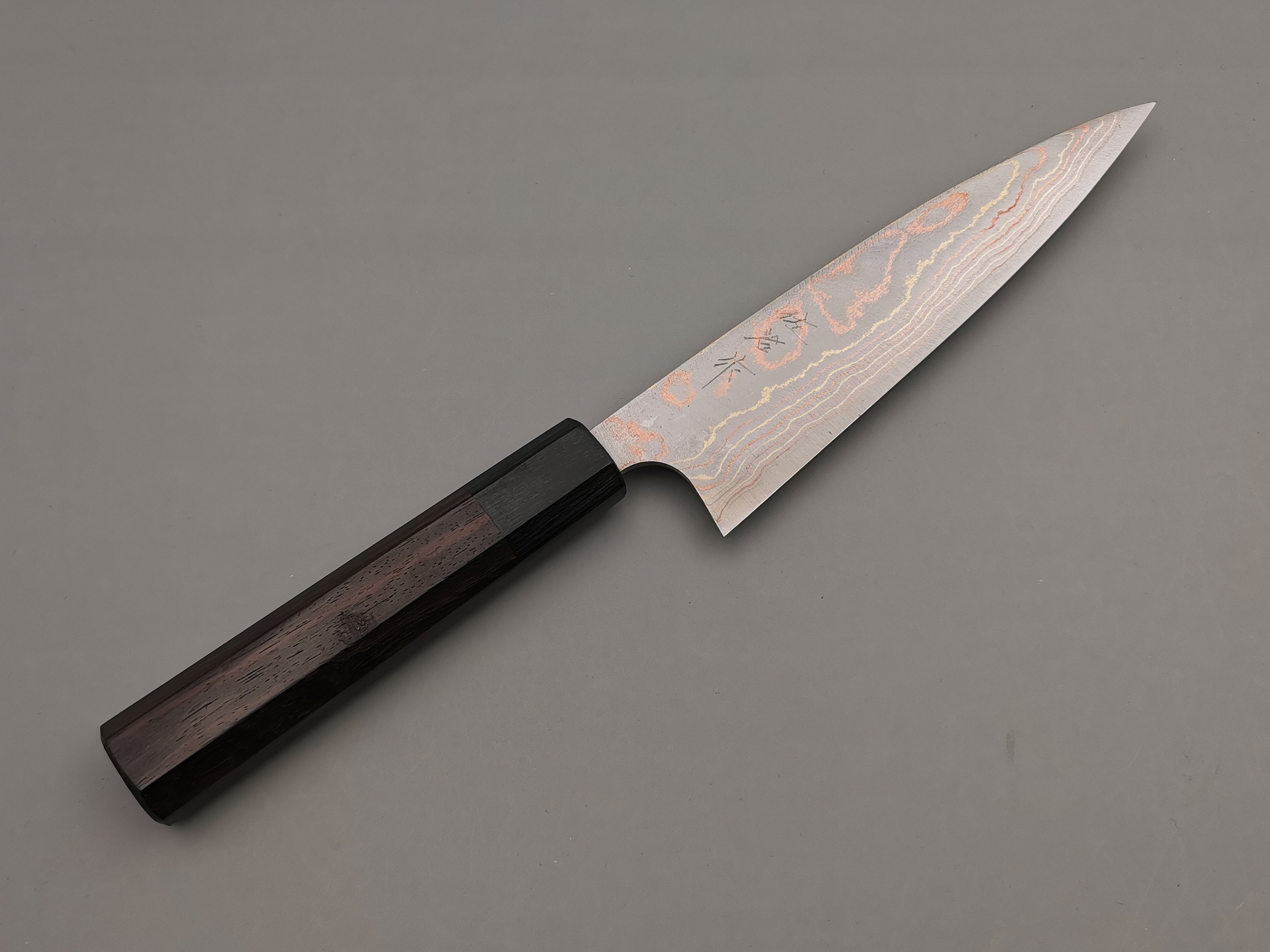 Takeshi Saji Rainbow Damascus Petty 150mm