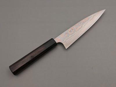 Takeshi Saji Rainbow Damascus Petty 150mm