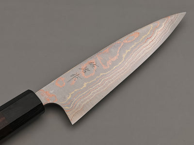 Takeshi Saji Rainbow Damascus Petty 150mm