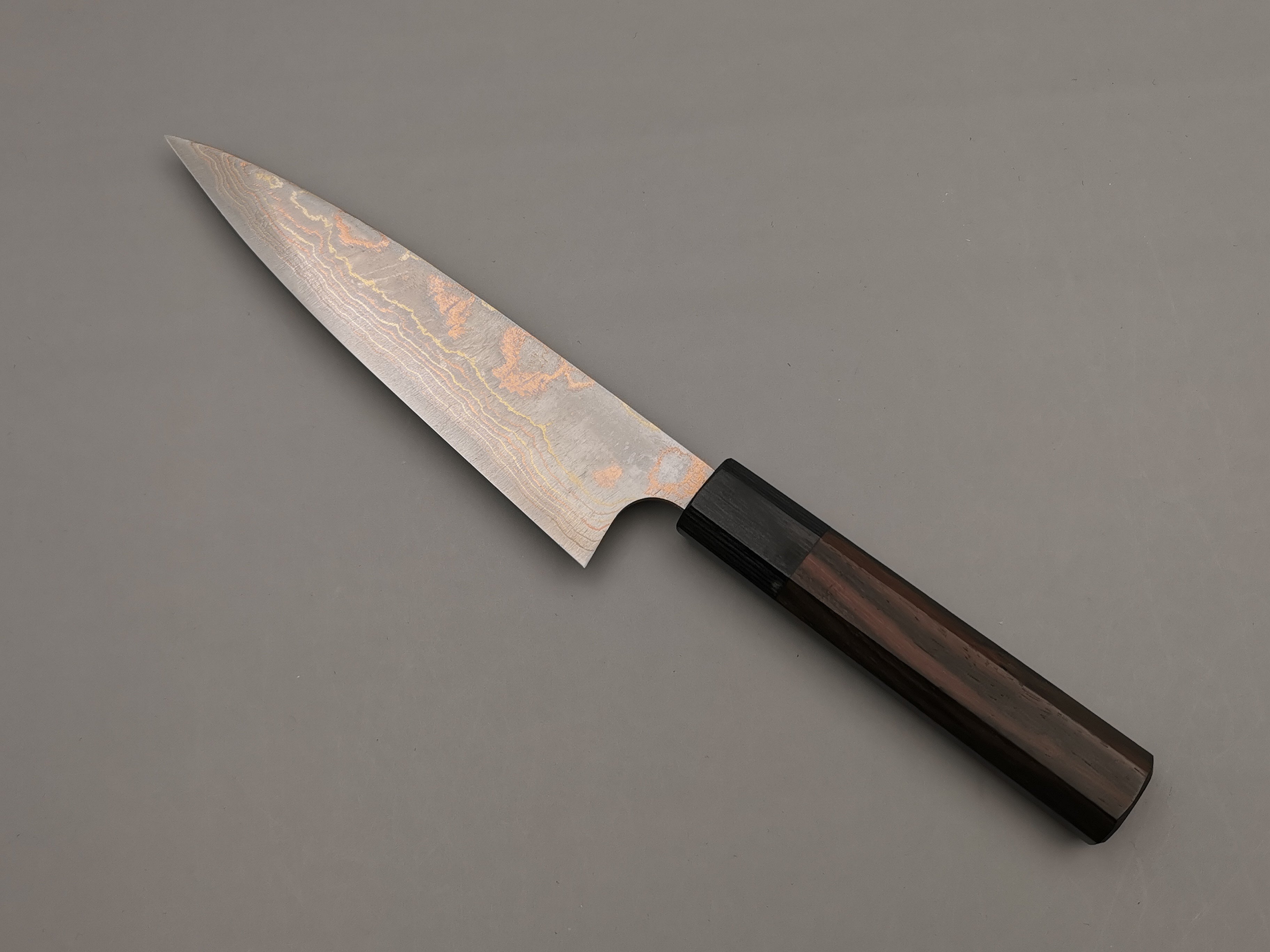 Takeshi Saji Rainbow Damascus Petty 150mm