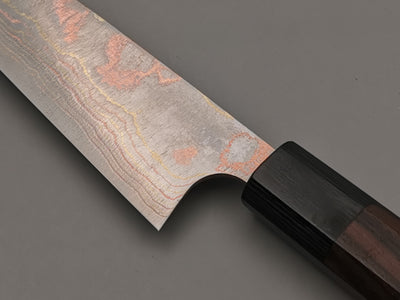 Takeshi Saji Rainbow Damascus Petty 150mm