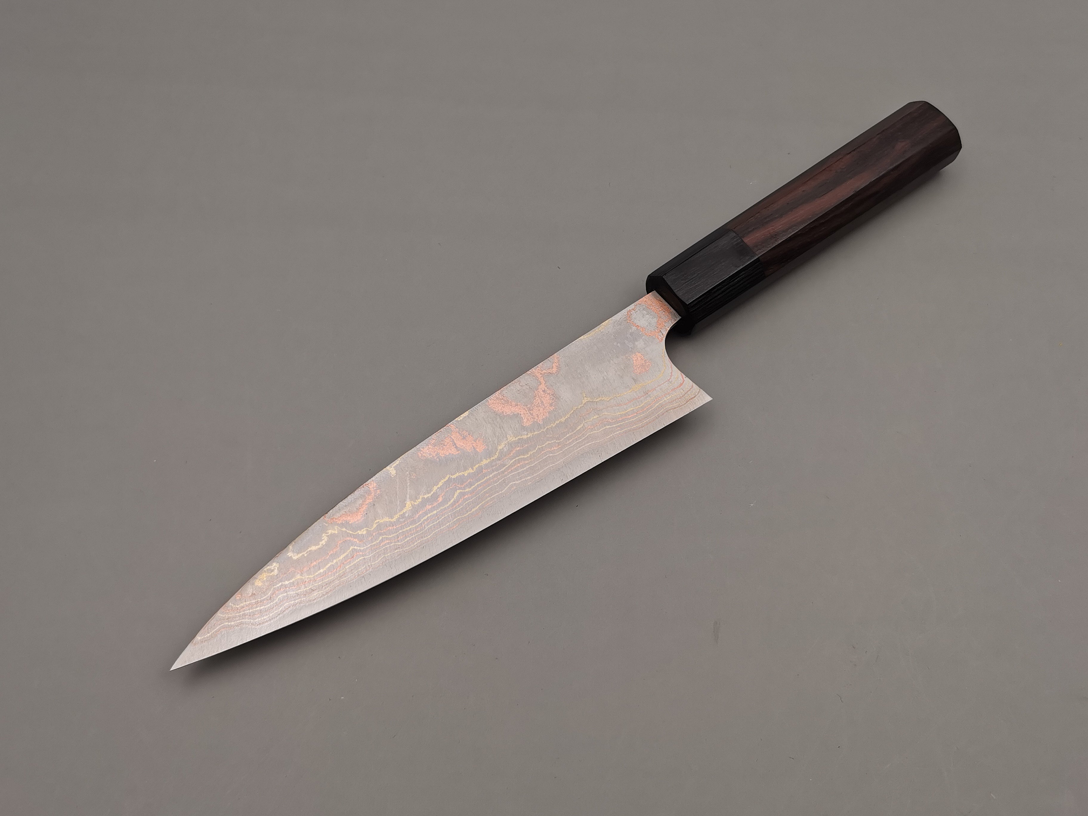 Takeshi Saji Rainbow Damascus Petty 150mm
