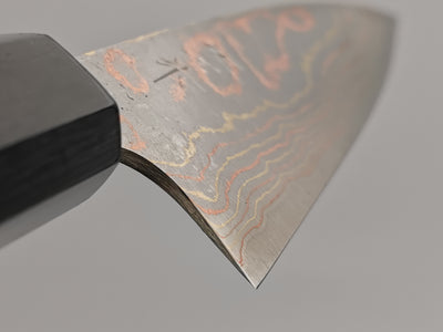 Takeshi Saji Rainbow Damascus Petty 150mm