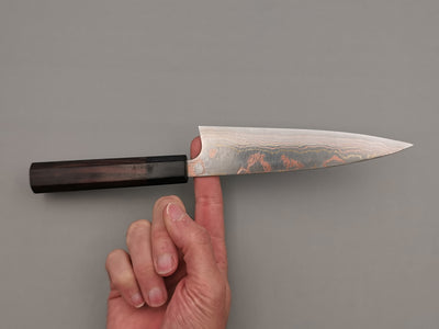 Takeshi Saji Rainbow Damascus Petty 150mm