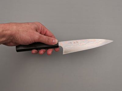 Takeshi Saji Rainbow Damascus Petty 150mm
