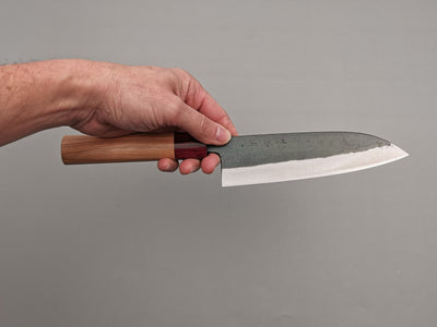 Muneishi Aogami Damascus Santoku
