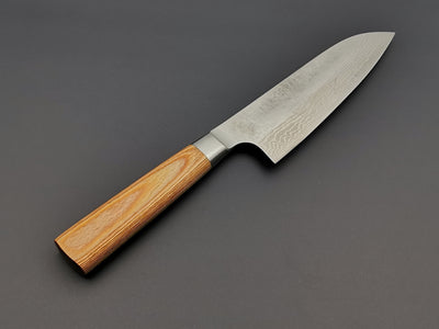 Katsuyasu Kamo VG10 Damascus Santoku