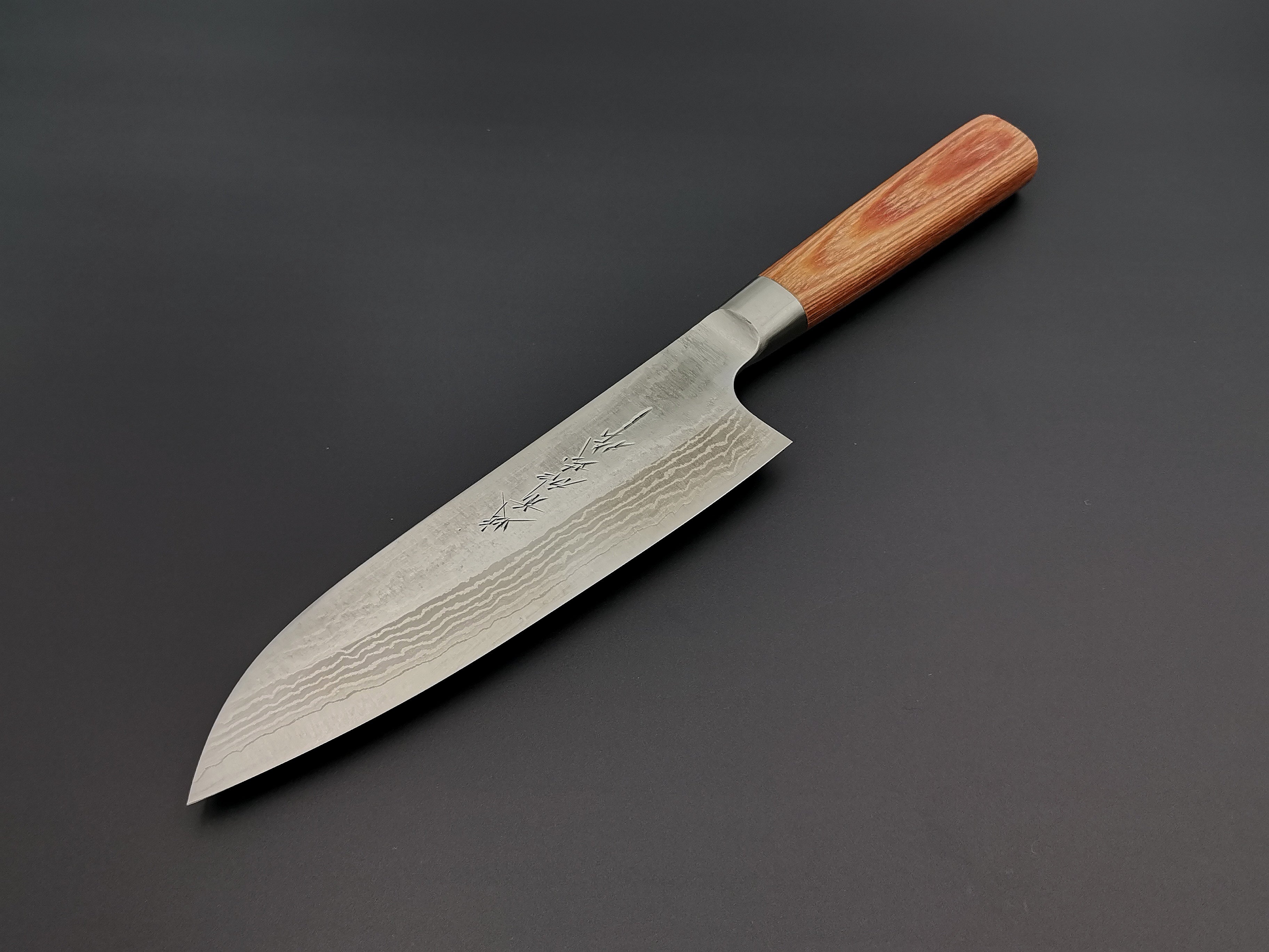 Katsuyasu Kamo VG10 Damascus Santoku