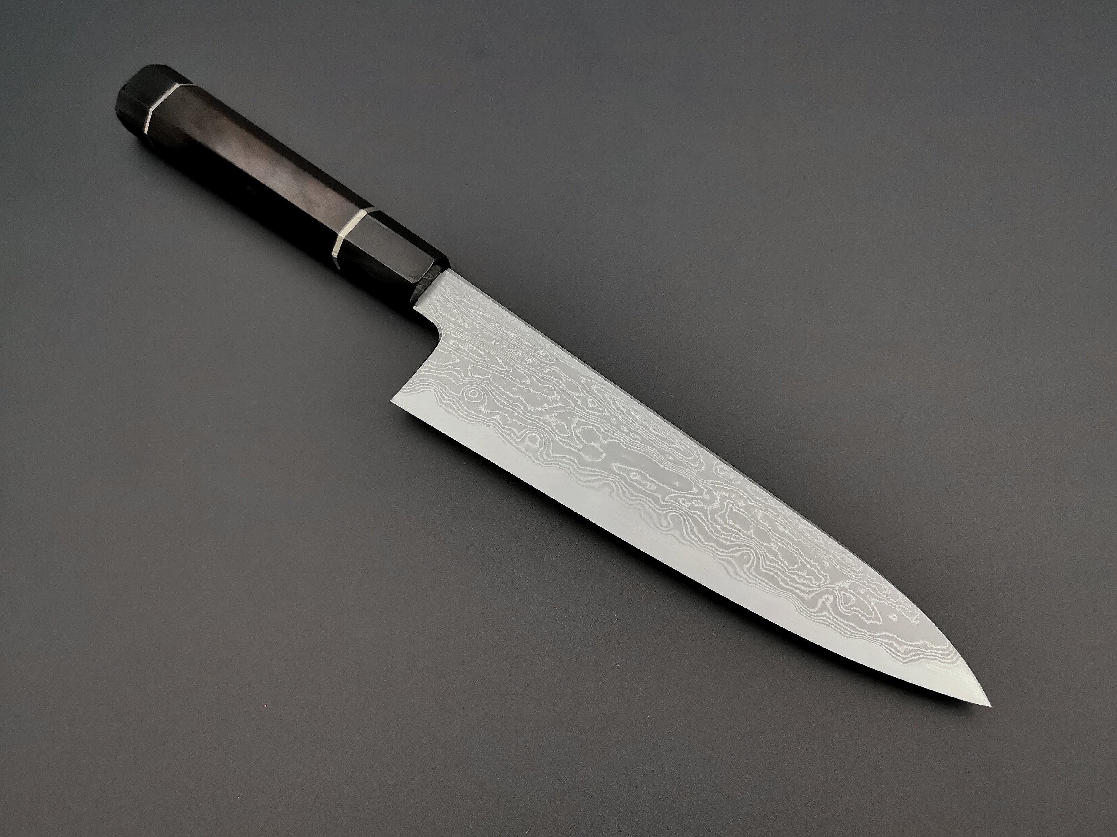 Satoshi Nakagawa X Myojin Naohito Blue #1 Damascus Gyuto 210mm