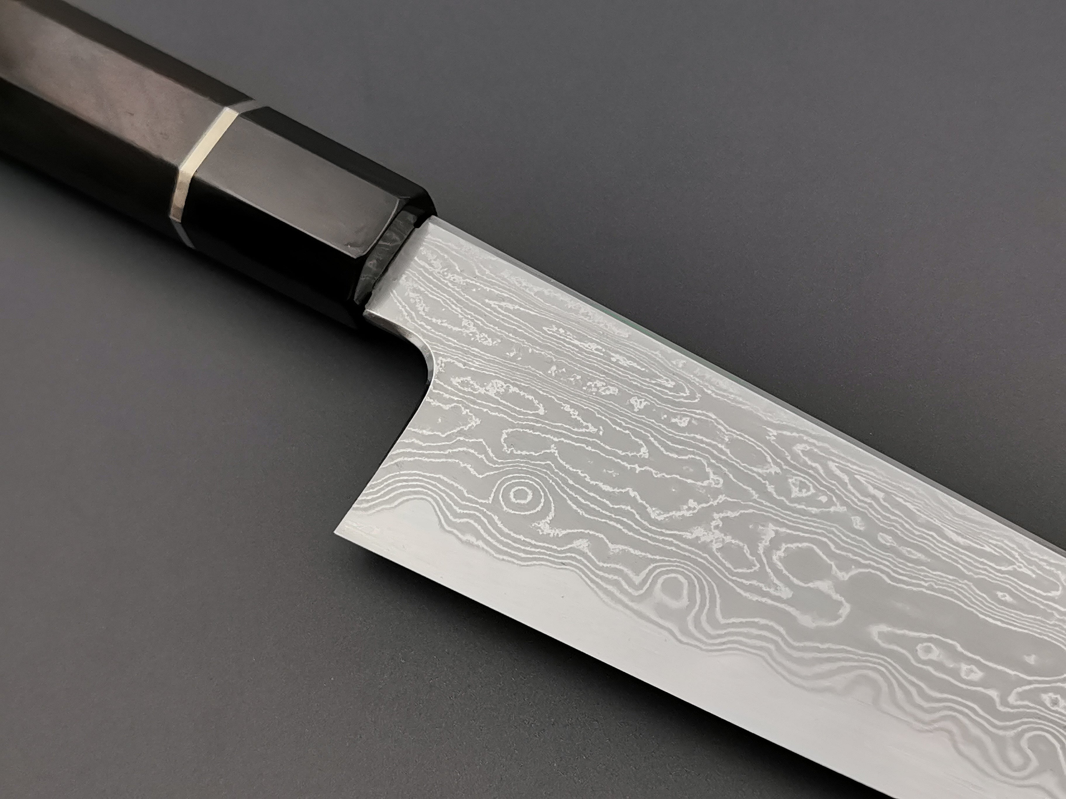 Satoshi Nakagawa X Myojin Naohito Blue #1 Damascus Gyuto 210mm