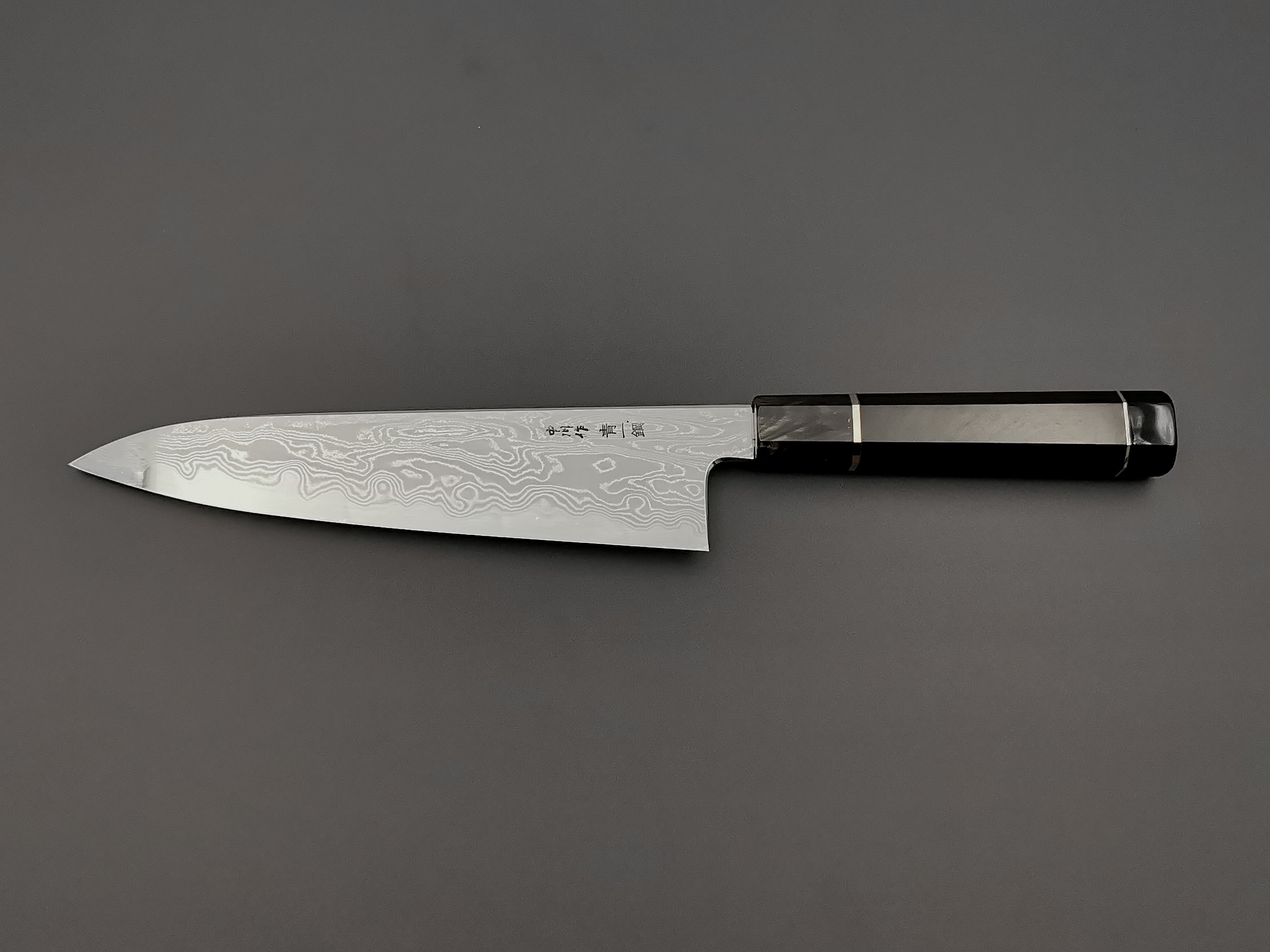 Satoshi Nakagawa X Myojin Naohito Blue #1 Damascus Gyuto 210mm