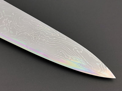 Hatsukokoro Hyomon White #2 Hand Laminated Damascus Gyuto 210mm
