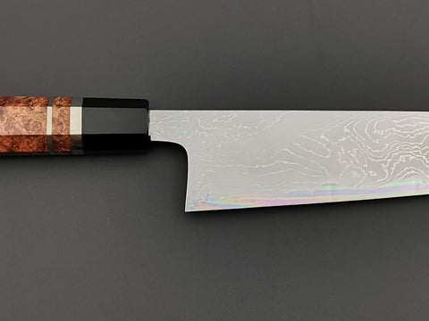 Hatsukokoro Hyomon White #2 Hand Laminated Damascus Gyuto 210mm