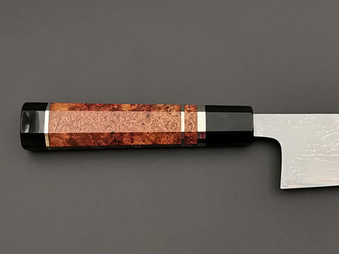 Hatsukokoro Hyomon White #2 Hand Laminated Damascus Gyuto 210mm