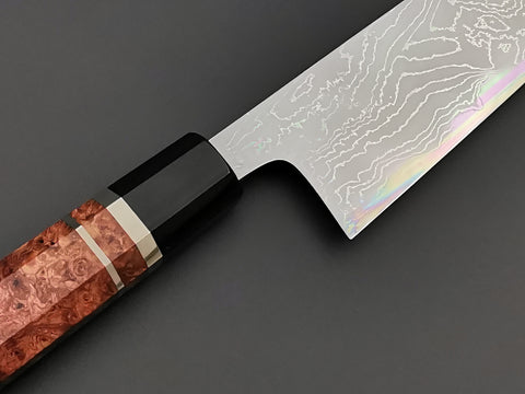 Hatsukokoro Hyomon White #2 Hand Laminated Damascus Gyuto 210mm