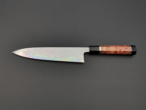 Hatsukokoro Hyomon White #2 Hand Laminated Damascus Gyuto 210mm